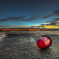 Buy canvas prints of Ryde Sands at Night by Wight Landscapes