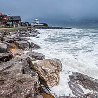 Buy canvas prints of Steephill Cove In Winter by Wight Landscapes