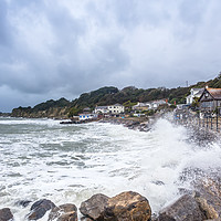 Buy canvas prints of Steephill Cove Storm by Wight Landscapes
