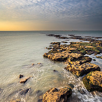 Buy canvas prints of Colwell Ledges by Wight Landscapes