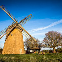 Buy canvas prints of Bembridge Windmill in Winter by Wight Landscapes