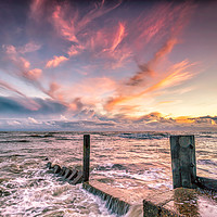 Buy canvas prints of Bonchurch Sunset by Wight Landscapes