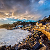 Buy canvas prints of Steephill Cove Gold by Wight Landscapes