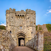 Buy canvas prints of Gatehouse Carisbrooke Castle Isle Of Wight by Wight Landscapes