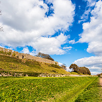 Buy canvas prints of Footpath Carisbrooke Castle Isle Of Wight by Wight Landscapes