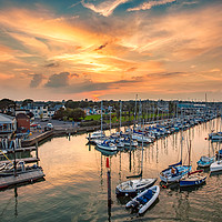 Buy canvas prints of Lymington River Sunset by Wight Landscapes
