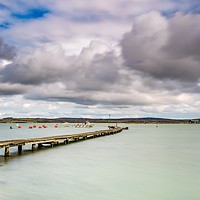 Buy canvas prints of Wooden Jetty Newtown Isle Of Wight by Wight Landscapes