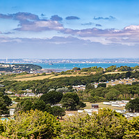 Buy canvas prints of Whitecliff Bay Holiday Park by Wight Landscapes