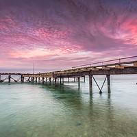 Buy canvas prints of Victoria Pier Sunset by Wight Landscapes