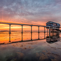 Buy canvas prints of Bembridge Lifeboat Sunset 2 by Wight Landscapes