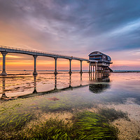 Buy canvas prints of Bembridge Lifeboat Sunset by Wight Landscapes
