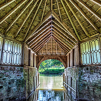 Buy canvas prints of The Boathouse (V) by Wight Landscapes