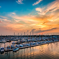 Buy canvas prints of Lymington Yacht Haven by Wight Landscapes