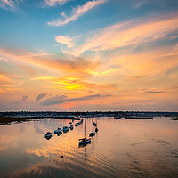 Buy canvas prints of Lymington River sunset by Wight Landscapes