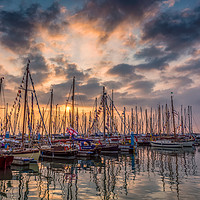 Buy canvas prints of Old Gaffer Sunset by Wight Landscapes