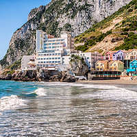 Buy canvas prints of Catalan Bay Gibraltar by Wight Landscapes