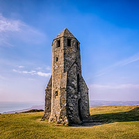 Buy canvas prints of St Catherines Oratory by Wight Landscapes