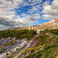 Buy canvas prints of Gore Cliff by Wight Landscapes