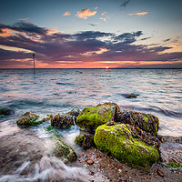 Buy canvas prints of Gurnard Sunset Isle Of Wight by Wight Landscapes