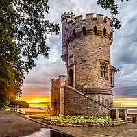 Buy canvas prints of Appley Tower Sunset Ryde IOW by Wight Landscapes