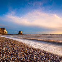 Buy canvas prints of Freshwater Bay Beach. Isle Of Wight by Wight Landscapes