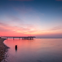 Buy canvas prints of Fort Victoria Sunset by Wight Landscapes