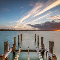 Buy canvas prints of Sunset On Ryde Pier by Wight Landscapes
