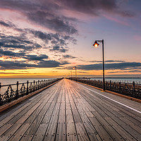 Buy canvas prints of Ryde Pier Sunset by Wight Landscapes