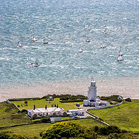 Buy canvas prints of St Catherines Point by Wight Landscapes