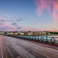 Buy canvas prints of Sunset Afterglow At Ryde Pier by Wight Landscapes