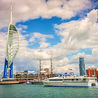 Buy canvas prints of Wight Ryder Portsmouth Harbour by Wight Landscapes
