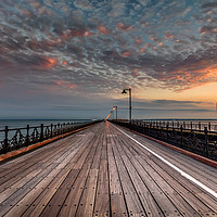 Buy canvas prints of Sunrise On Ryde Pier by Wight Landscapes