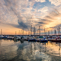 Buy canvas prints of Ryde Harbour Sunrise by Wight Landscapes