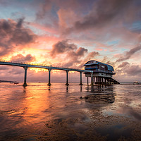 Buy canvas prints of Sunset At The Lifeboat Station by Wight Landscapes