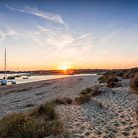 Buy canvas prints of Bembridge Sand Dune Sunset by Wight Landscapes