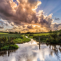 Buy canvas prints of Lukely Brook Carisbrooke Isle Of Wight by Wight Landscapes