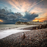 Buy canvas prints of Freshwater As The Storm Rolled In by Wight Landscapes