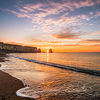 Buy canvas prints of Freshwater Bay Sunrise by Wight Landscapes