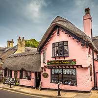 Buy canvas prints of Old Thatched Teashop by Wight Landscapes