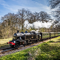Buy canvas prints of Isle Of Wight Steam Railway by Wight Landscapes