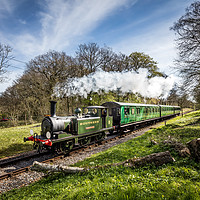 Buy canvas prints of W8 Freshwater Steam Engine by Wight Landscapes