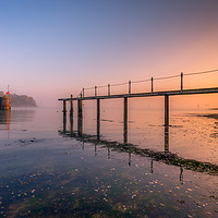 Buy canvas prints of Fishbourne Jetty Sunrise by Wight Landscapes