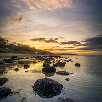 Buy canvas prints of Sunset At The Rockery by Wight Landscapes