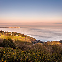Buy canvas prints of Fog Over Sandown Bay by Wight Landscapes
