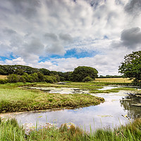 Buy canvas prints of Causeway Lake Newtown Isle Of Wight by Wight Landscapes