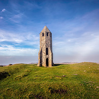 Buy canvas prints of St Catherines Oratory The Pepperpot by Wight Landscapes