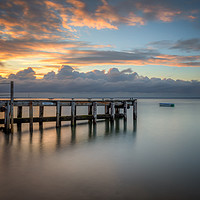 Buy canvas prints of Woodside Bay Sunset by Wight Landscapes