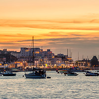 Buy canvas prints of Cowes Week Sunset 2016 by Wight Landscapes