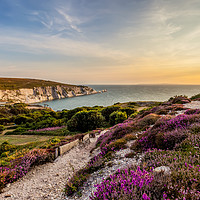 Buy canvas prints of The Needles At Sunset Isle Of Wight by Wight Landscapes