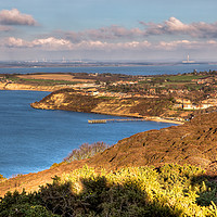 Buy canvas prints of Totland And Colwell Bays Isle Of Wight by Wight Landscapes